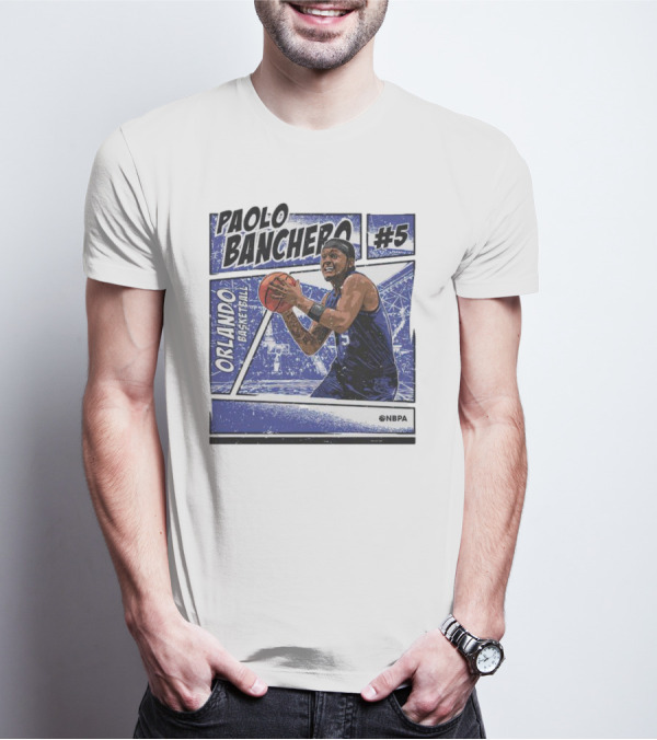 Paolo Banchero Orlando Basketball #5 NBPA Comic T-Shirt