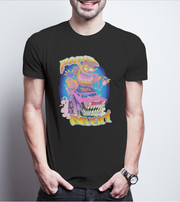 Papa Meat Monster Truck Adventure T-Shirt