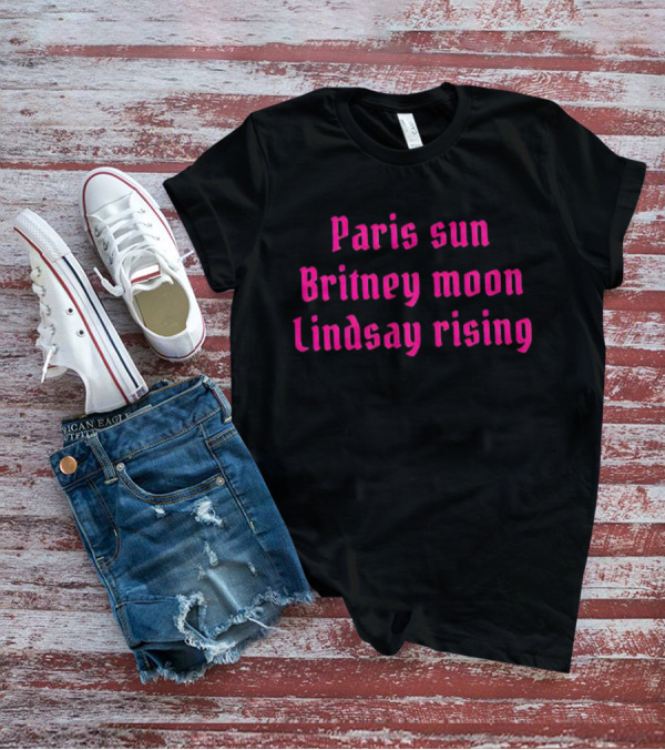 Paris Sun Britney Moon Lindsay Rising Nostalgia Retro T-Shirt