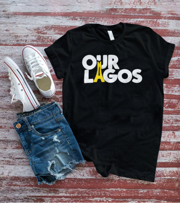 OUR LAGOS YELLOW BRIDGE LETTERING T-Shirt