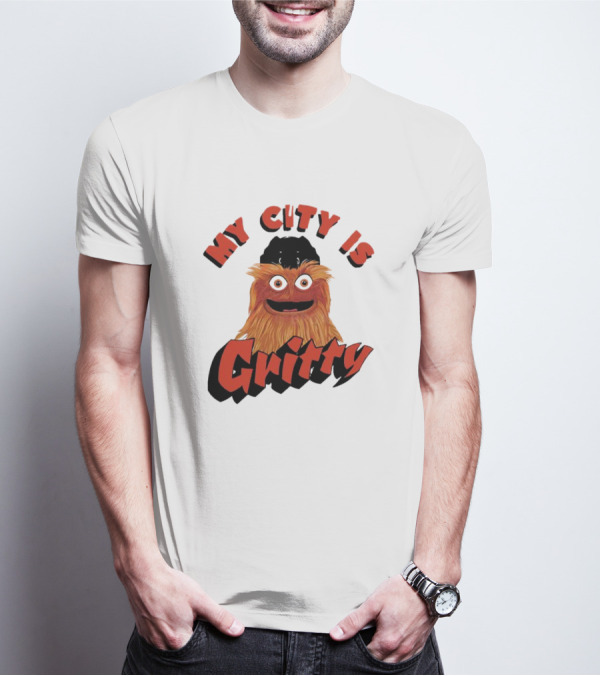 Philadelphia Flyers My City Is Gritty Mascot T-Shirt