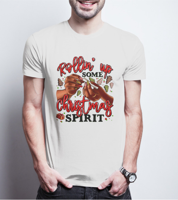 Rollin’ Up Some Christmas Spirit With Festive Candy Canes And Holiday Cheer T-Shirt