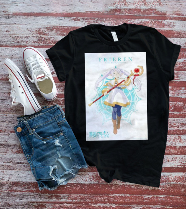 Frieren Beyond Journey's End Sousou No Frieren Anime Character Wand T-Shirt