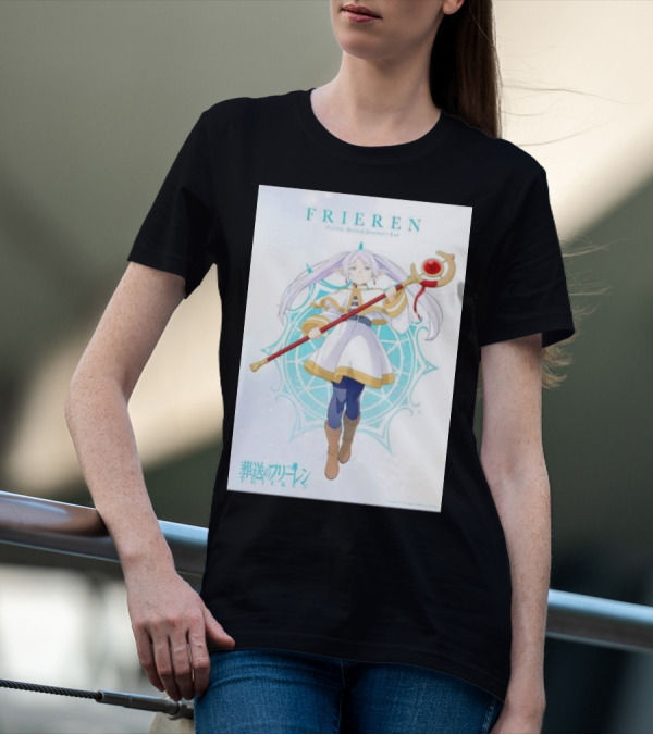 Frieren Beyond Journey's End Sousou No Frieren Anime Character Wand T-Shirt