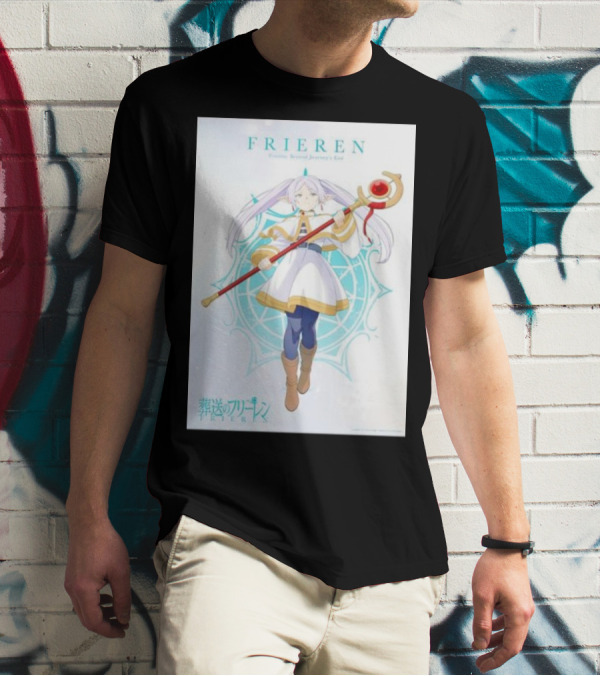Frieren Beyond Journey's End Sousou No Frieren Anime Character Wand T-Shirt