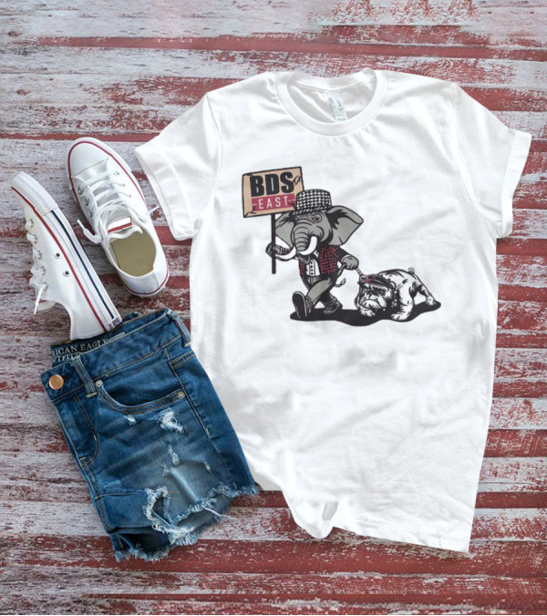 Alabama SEC Championship BDS East Elephant And Bulldog Mascots T-Shirt
