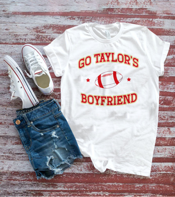 Go Taylor's Boyfriend Football Christmas T-Shirt