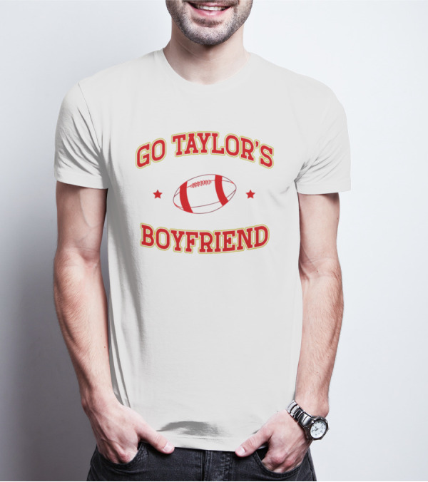 Go Taylor's Boyfriend Football Christmas T-Shirt