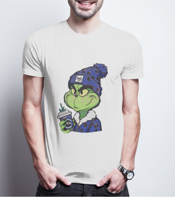 Grinch Boujee Baltimore Ravens Coffee Lover T-Shirt