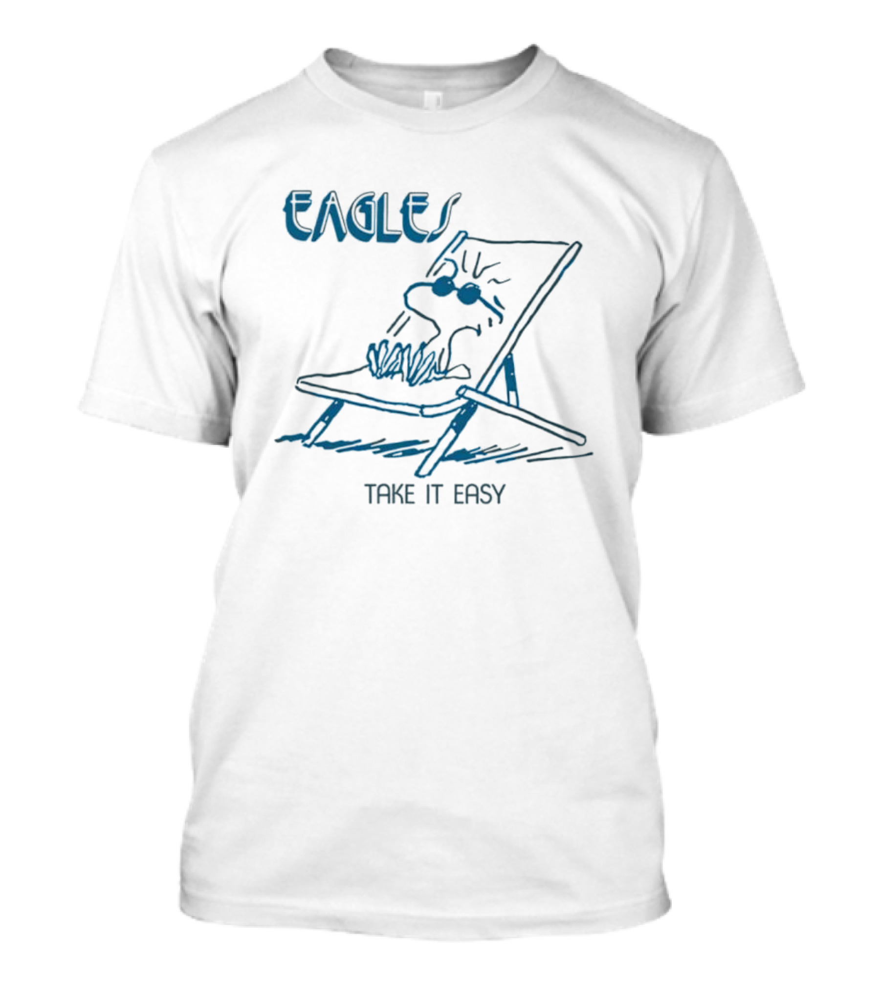 Eagle Take It Easy Woodstock Deck Chair Relaxation T-Shirt