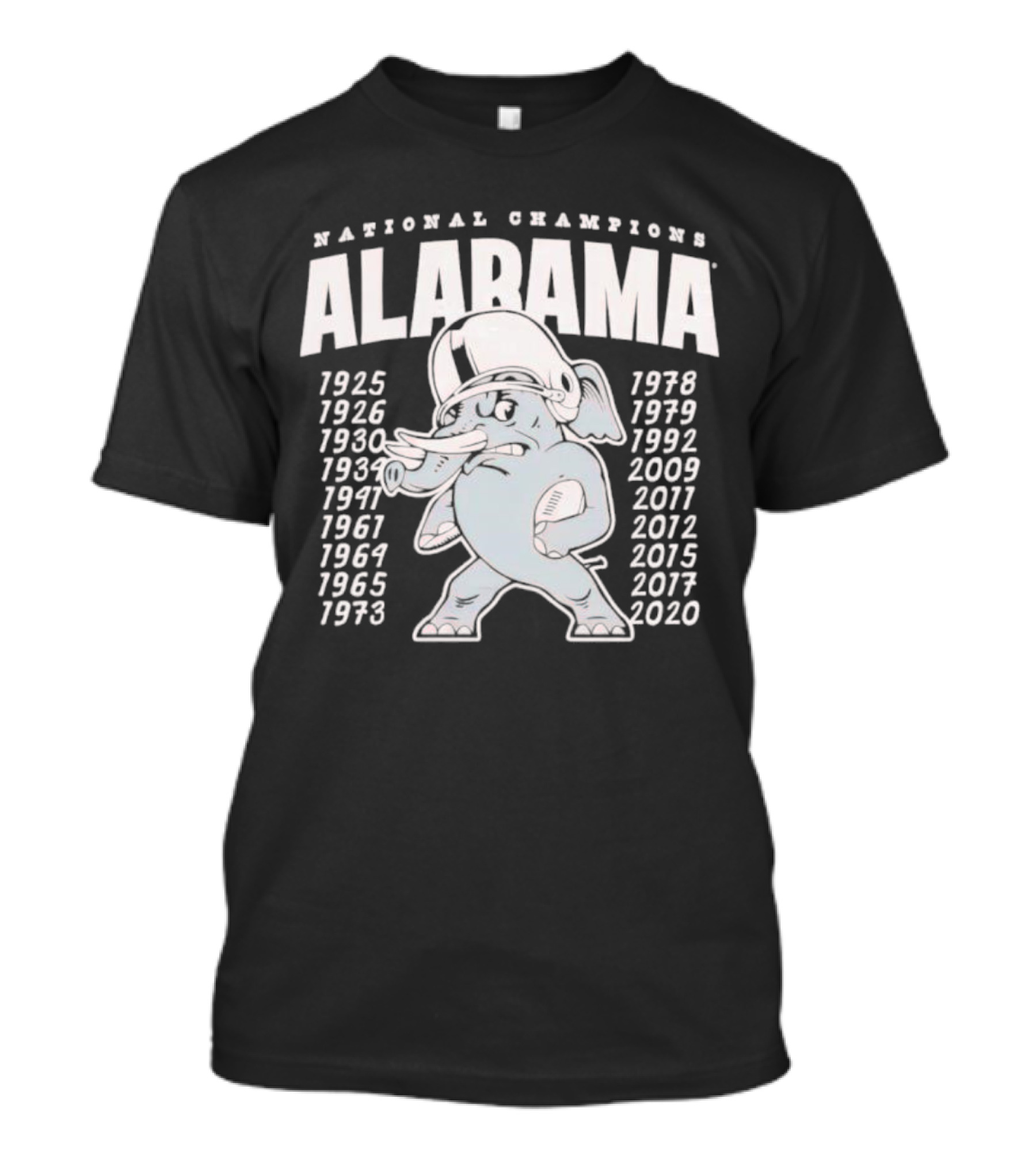 Alabama Crimson Tide National Champions Vintage Years T-Shirt