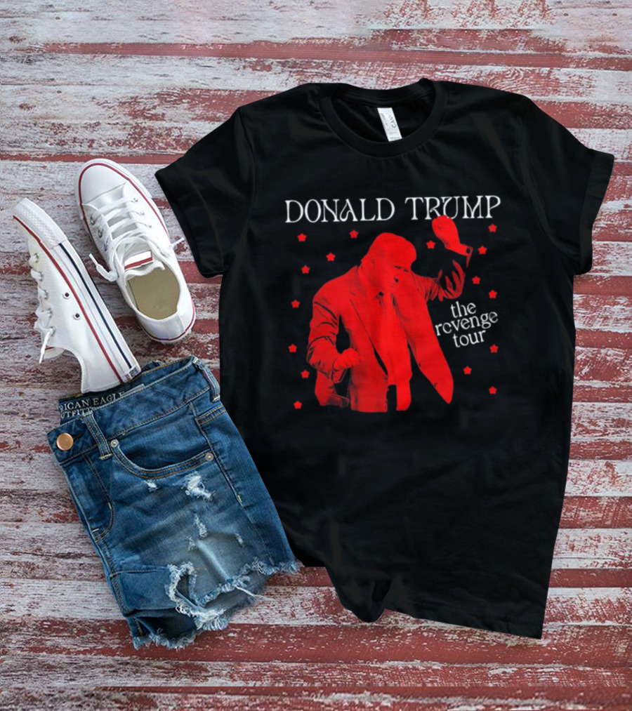 Donald Trump The Revenge Tour Red Silhouette With Stars T-Shirt