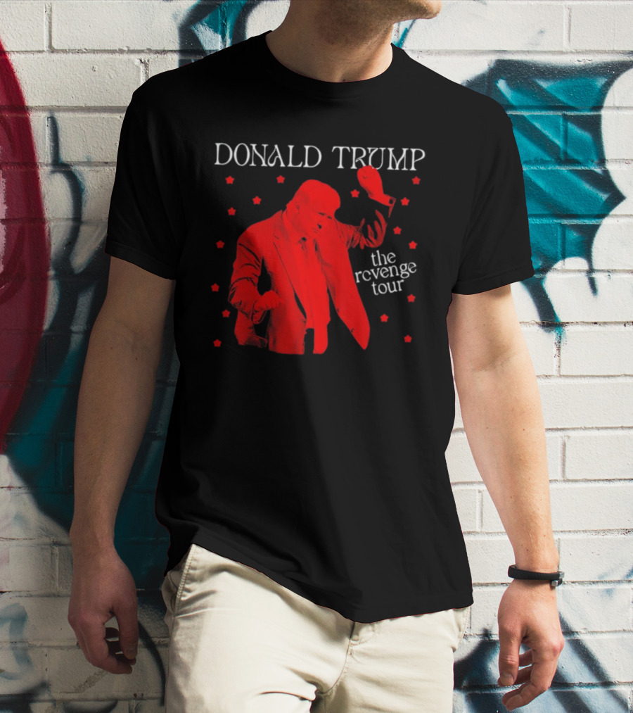 Donald Trump The Revenge Tour Red Silhouette With Stars T-Shirt