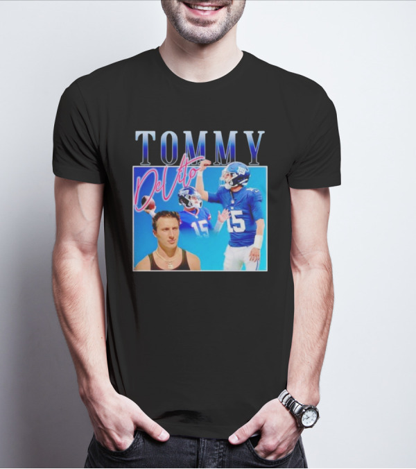 TOMMY DeVito New York Giants Quarterback Legacy T-Shirt