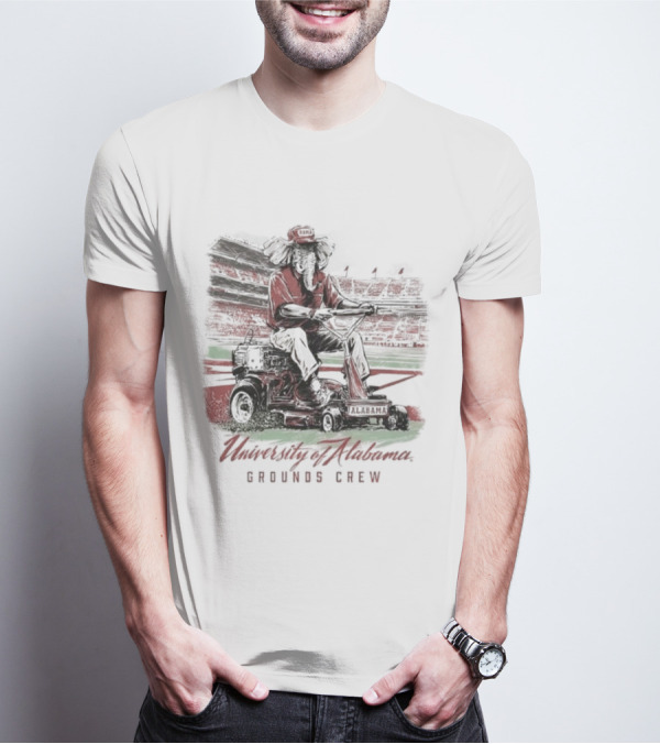University Of Alabama Grounds Crew Elephant Stadium Mowing T-Shirt