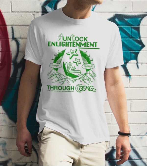 UNLOCK ENLIGHTENMENT THROUGH COSMIC READING LEVEL UP T-Shirt