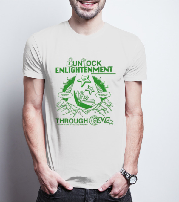 UNLOCK ENLIGHTENMENT THROUGH COSMIC READING LEVEL UP T-Shirt