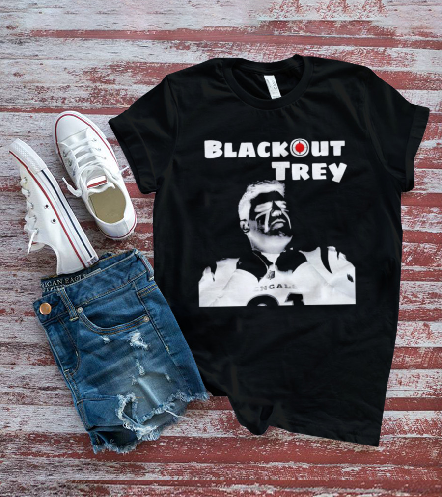 Blackout Trey Cincinnati Bengals 91 T-Shirt