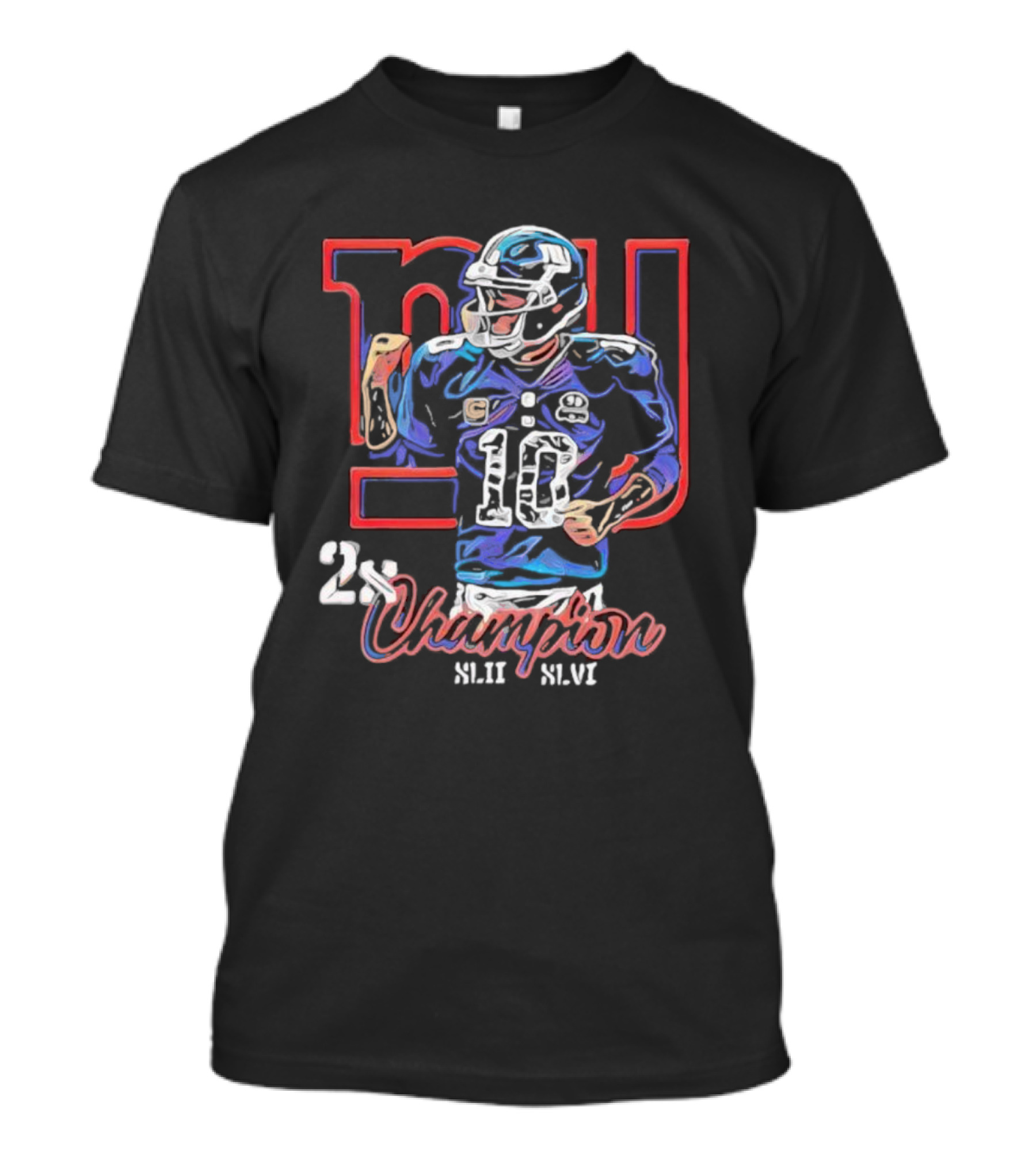 NI 10 2x Champion XLII XLVI T-Shirt