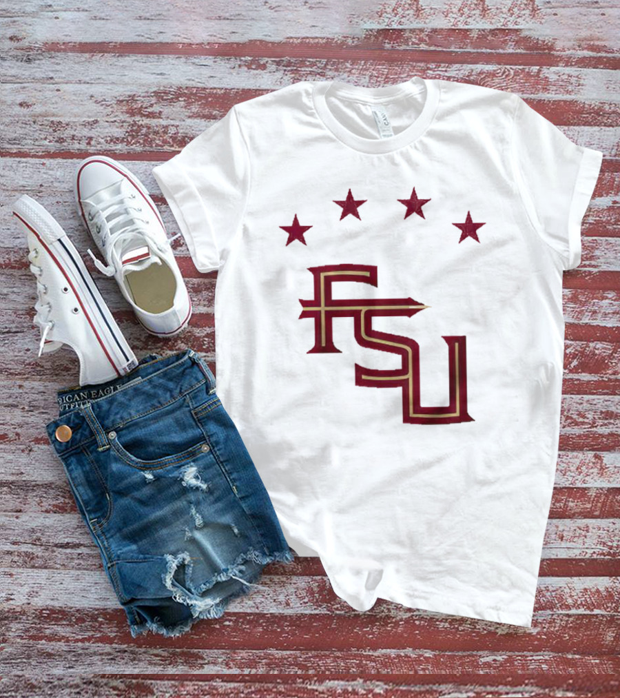 FSU Soccer Four Stars Achievement Recognition T-Shirt