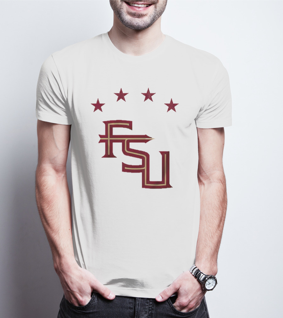 FSU Soccer Four Stars Achievement Recognition T-Shirt