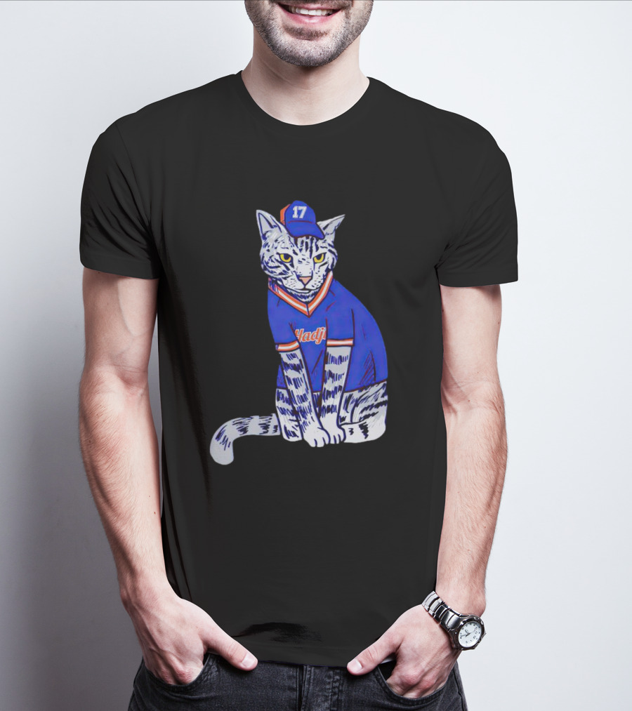 Keith Hernandez Hadji Cat Mets Jersey Number 17 T-Shirt