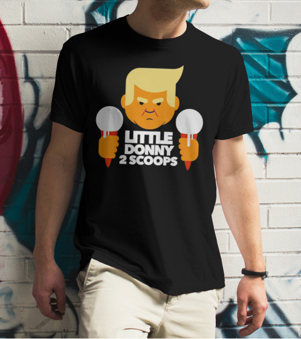 Little Donny 2 Scoops Ice Cream Character T-Shirt
