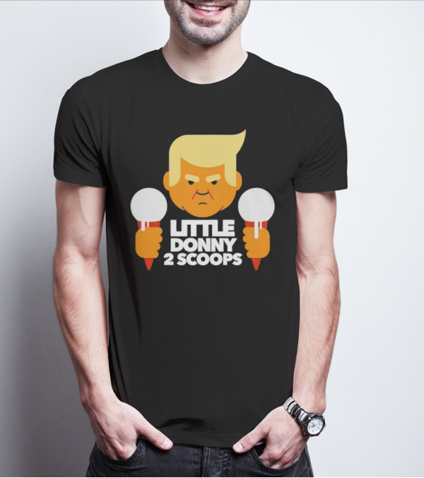 Little Donny 2 Scoops Ice Cream Character T-Shirt