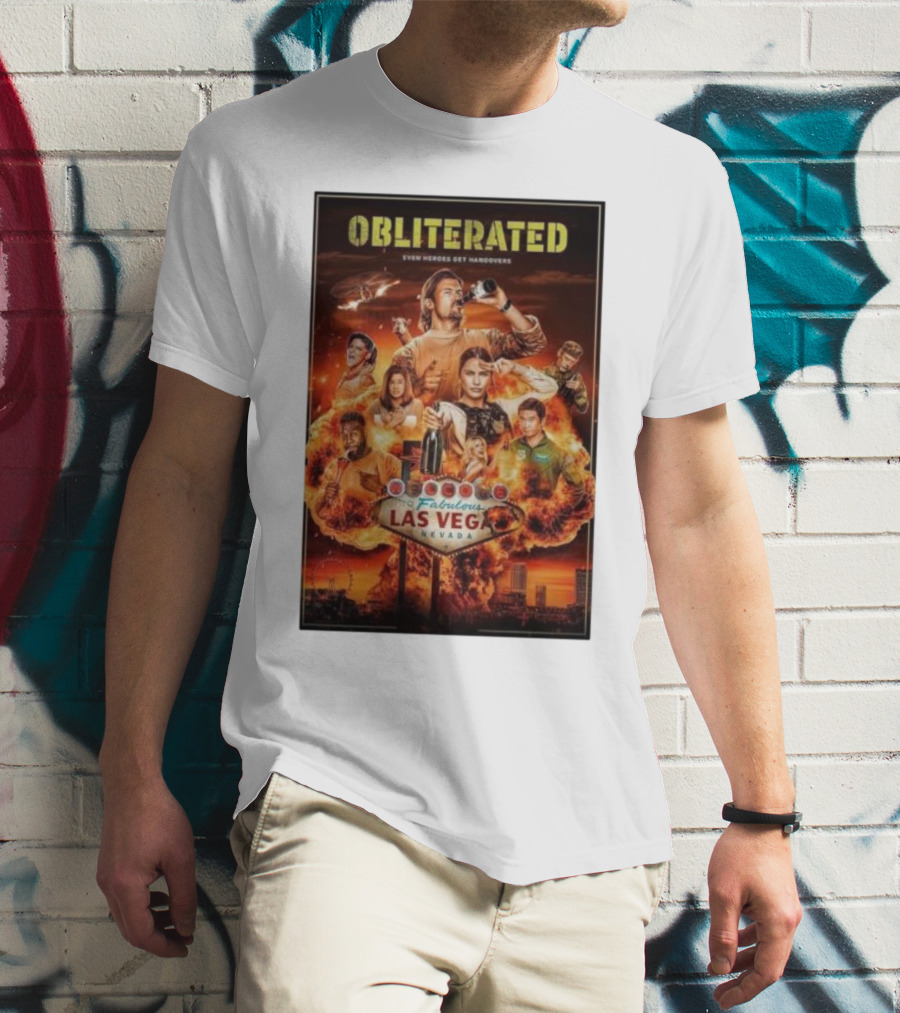 Obliterated Even Heroes Get Hangovers Fabulous Las Vegas Nevada T-Shirt