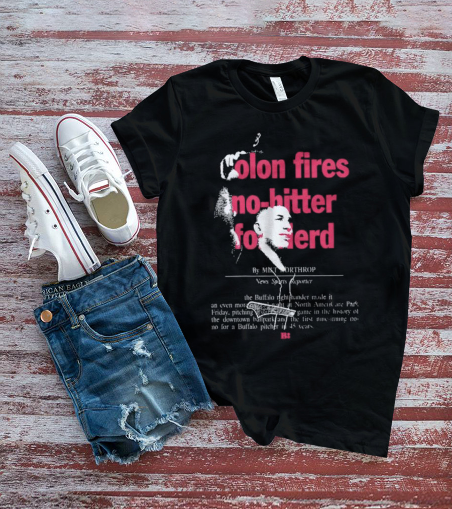 Olon Fires No-Hitter For Herd By Mike Northrop News Sports Reporter T-Shirt
