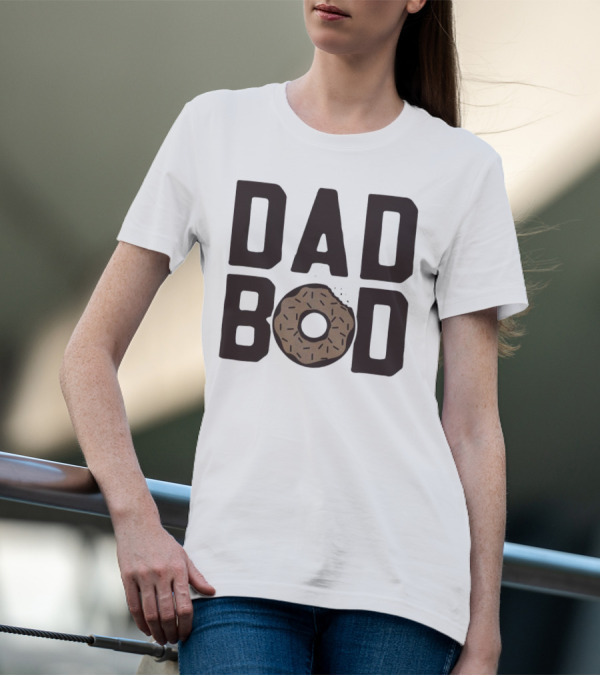 Dad Bod Donut Sprinkles Fun Playful T-Shirt