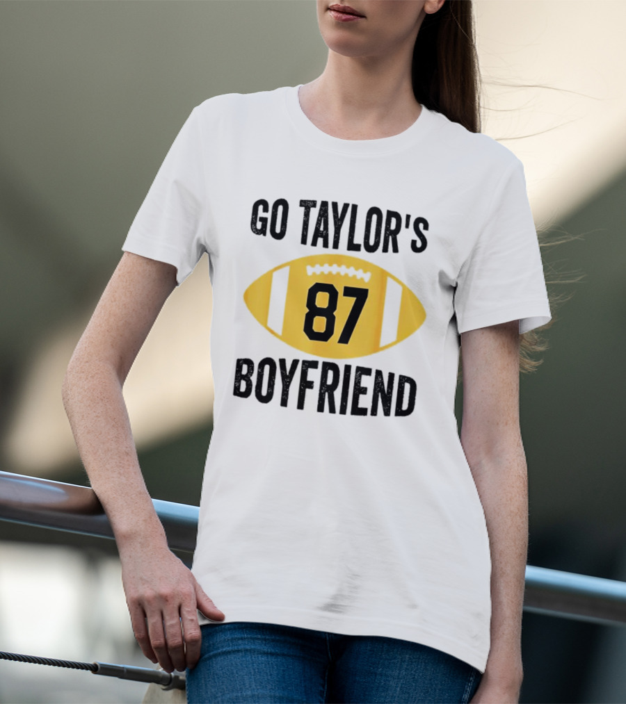 Go Taylor's Boyfriend 87 Football Game Day T-Shirt