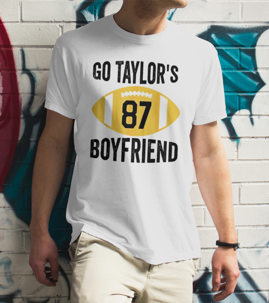 Go Taylor's Boyfriend 87 Football Game Day T-Shirt