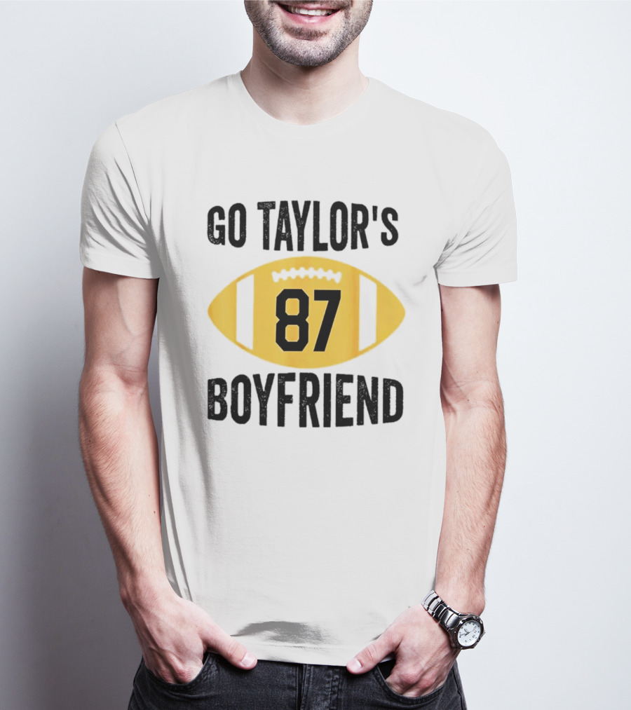 Go Taylor's Boyfriend 87 Football Game Day T-Shirt