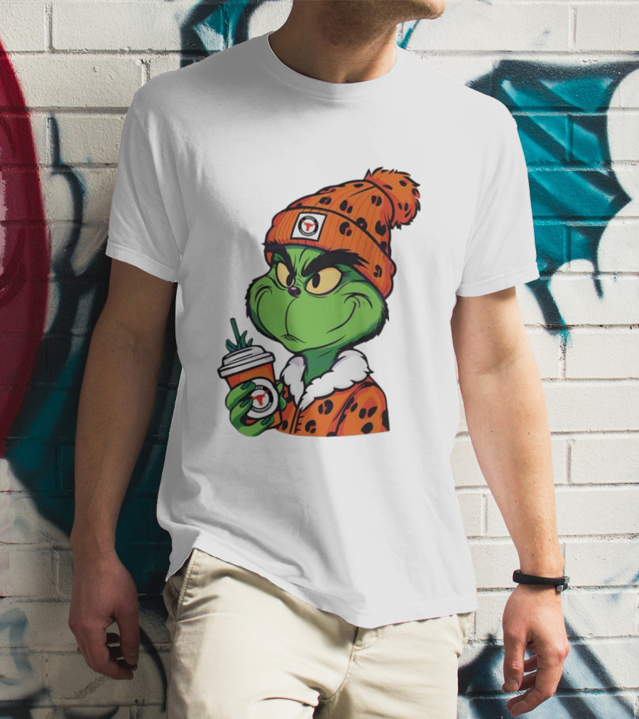 Grinch Boujee Texas Longhorns Cozy Coffee Lover T-Shirt
