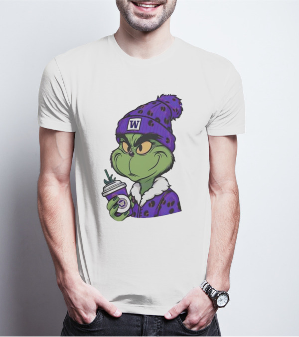 Grinch Boujee W Washington Huskies Coffee T-Shirt