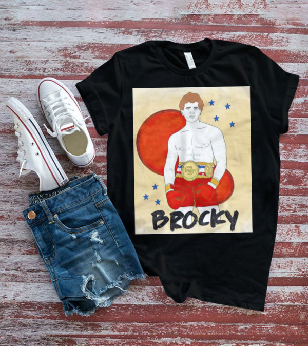 Brocky Boxing Champion Illustration By Rita Oak T-Shirt