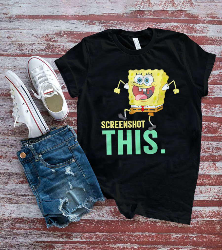 SpongeBob SquarePants Screenshot This Meme Joke T-Shirt
