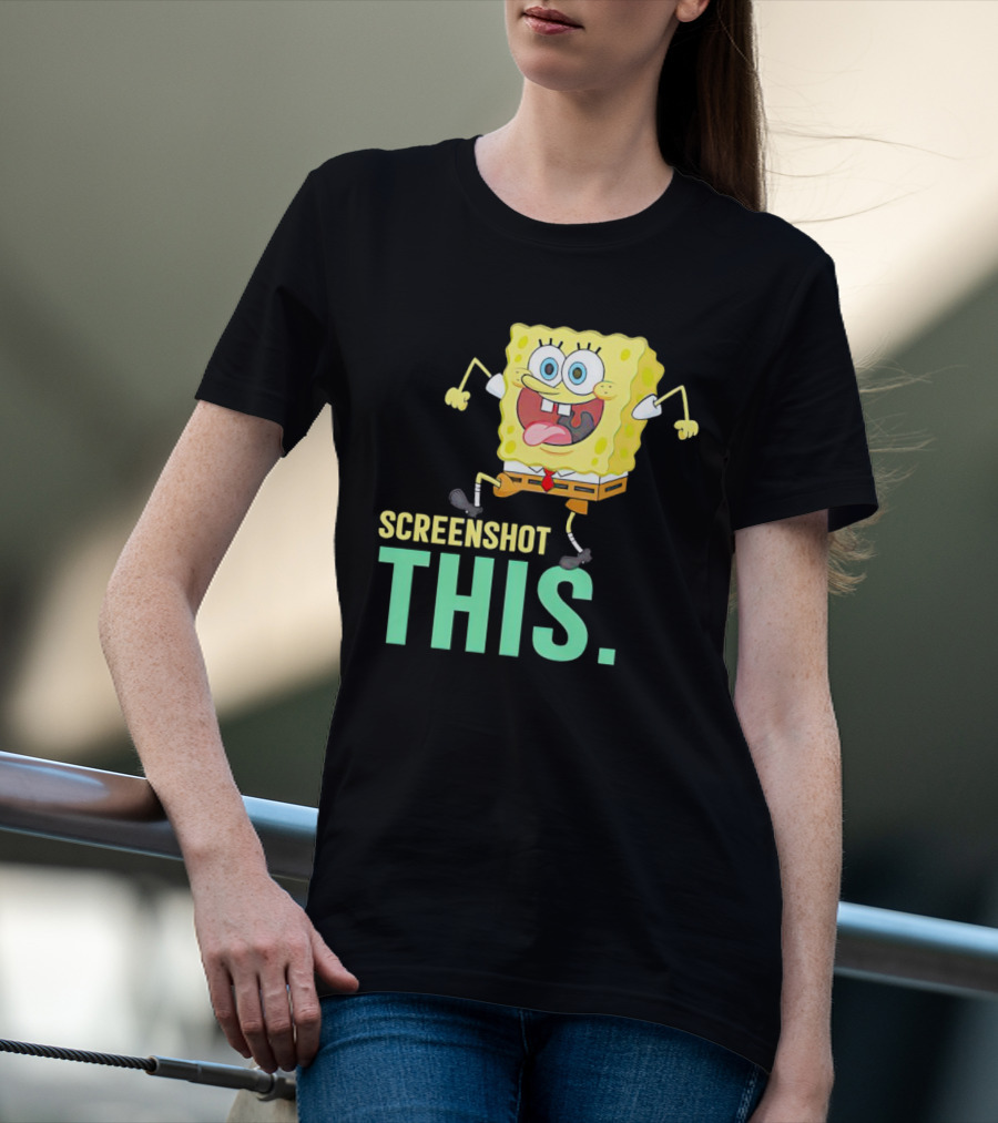 SpongeBob SquarePants Screenshot This Meme Joke T-Shirt