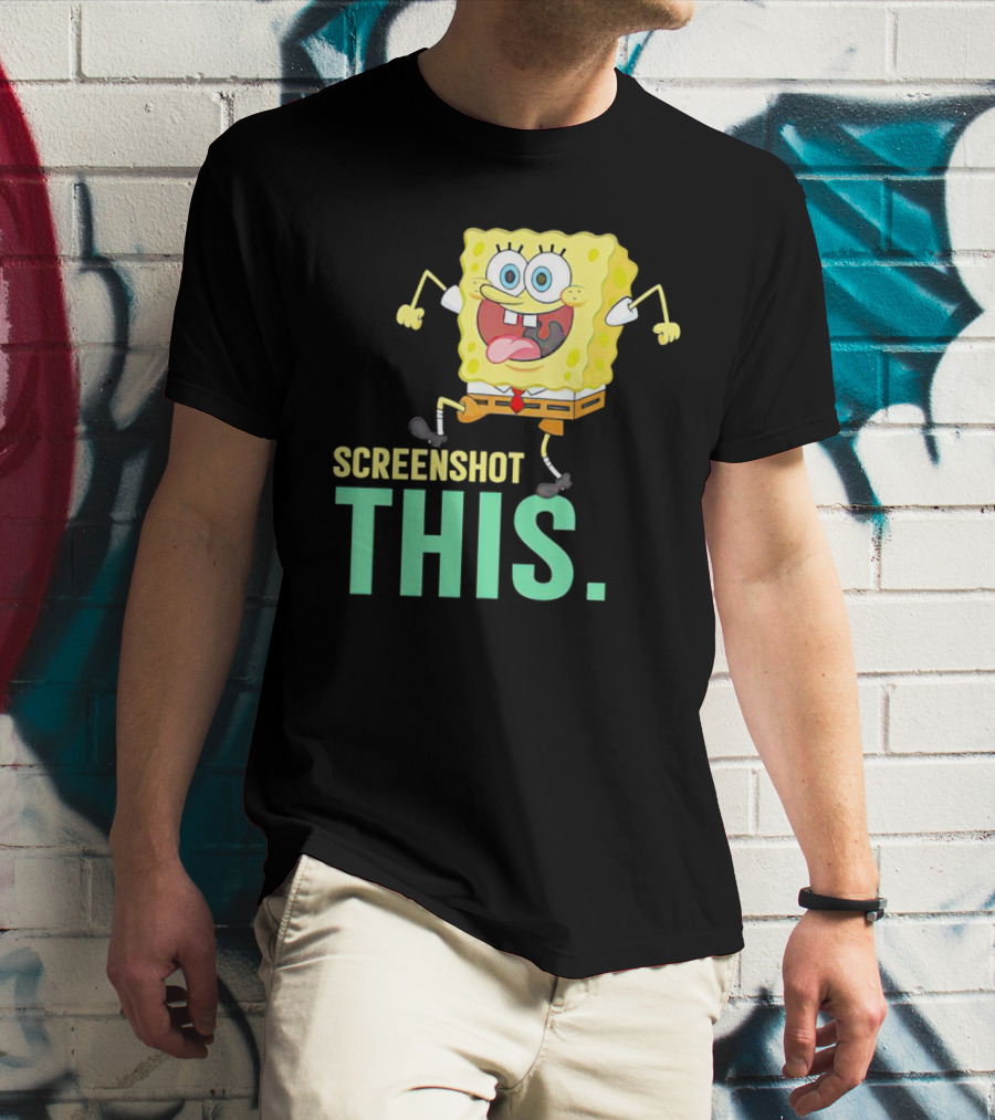 SpongeBob SquarePants Screenshot This Meme Joke T-Shirt