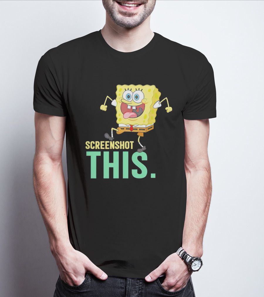 SpongeBob SquarePants Screenshot This Meme Joke T-Shirt