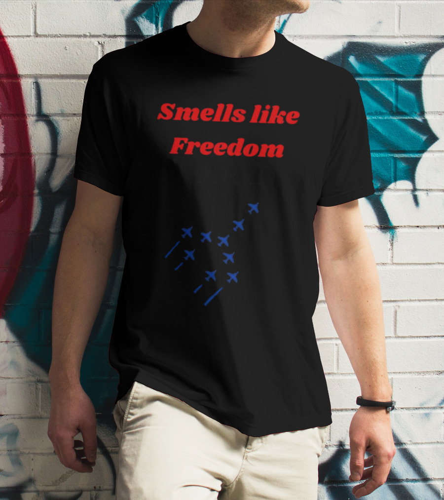 Smells Like Freedom DD214 Military Jets Formation T-Shirt