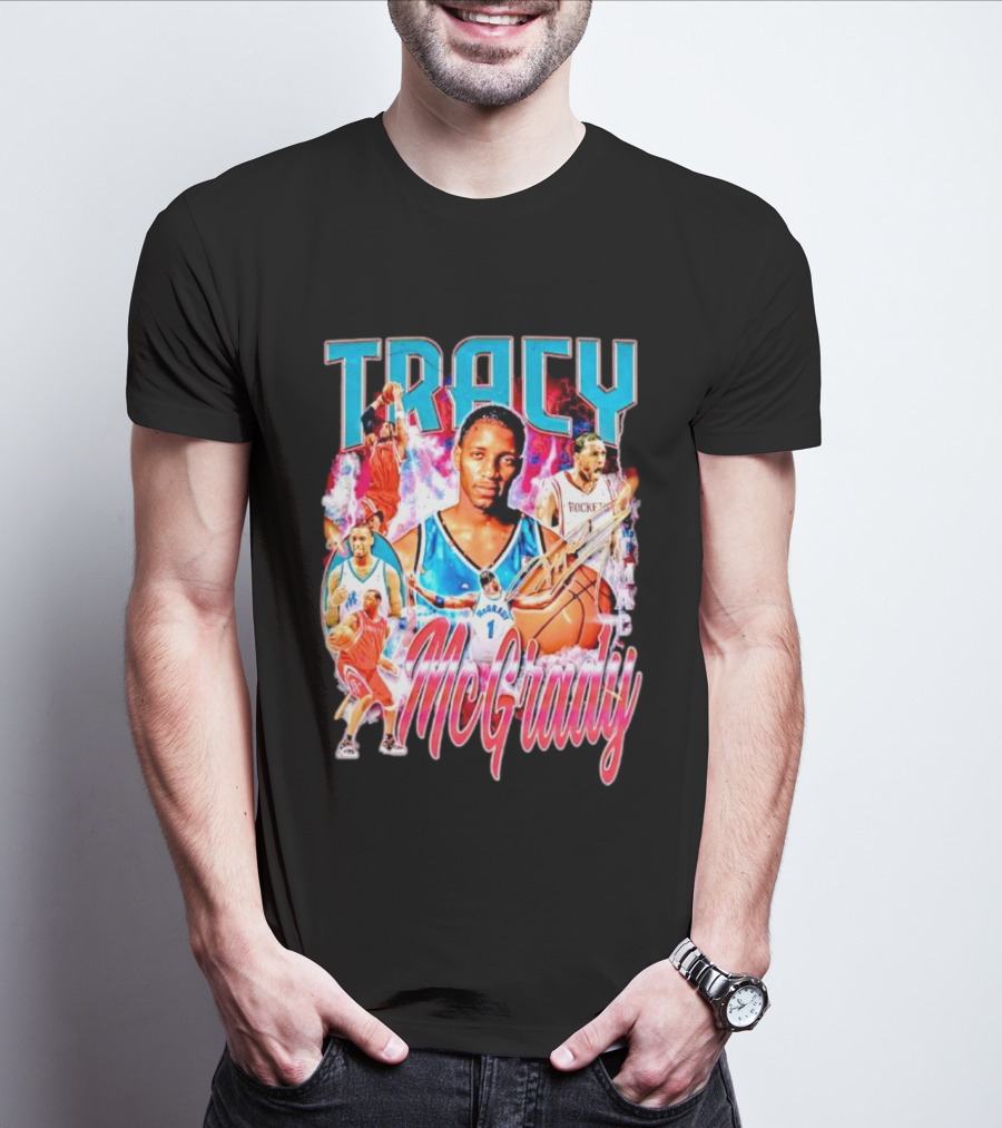Tracy McGrady Basketball Rockets Legends TMAC T-Shirt