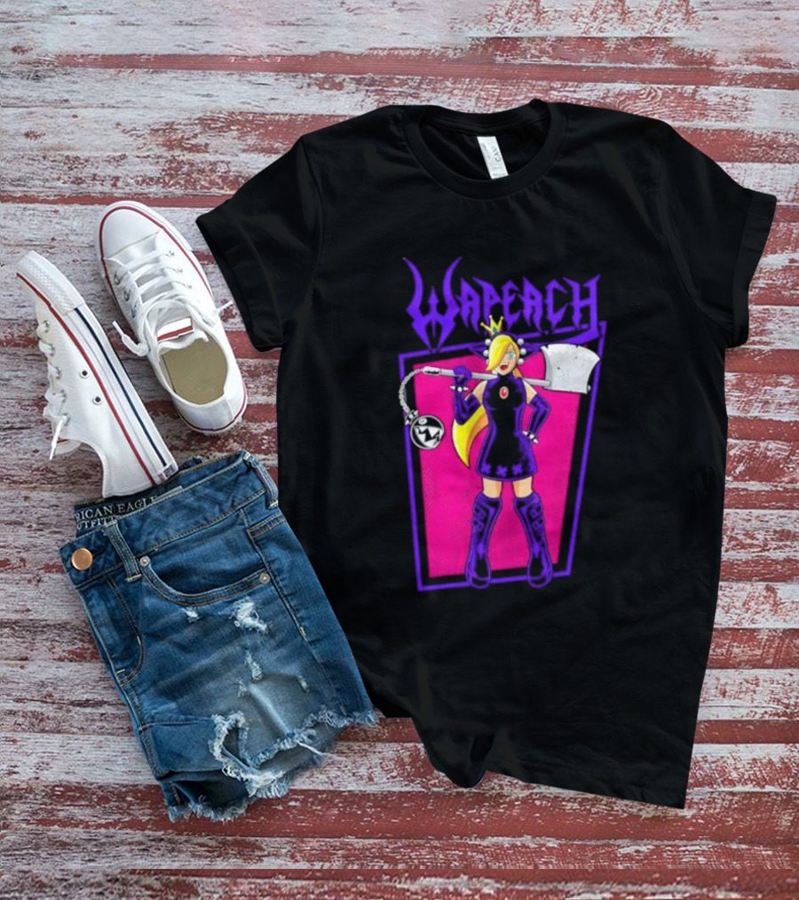 Wah Princess Wapeach Axe Mace Medieval Fantasy Warrior Princess T-Shirt