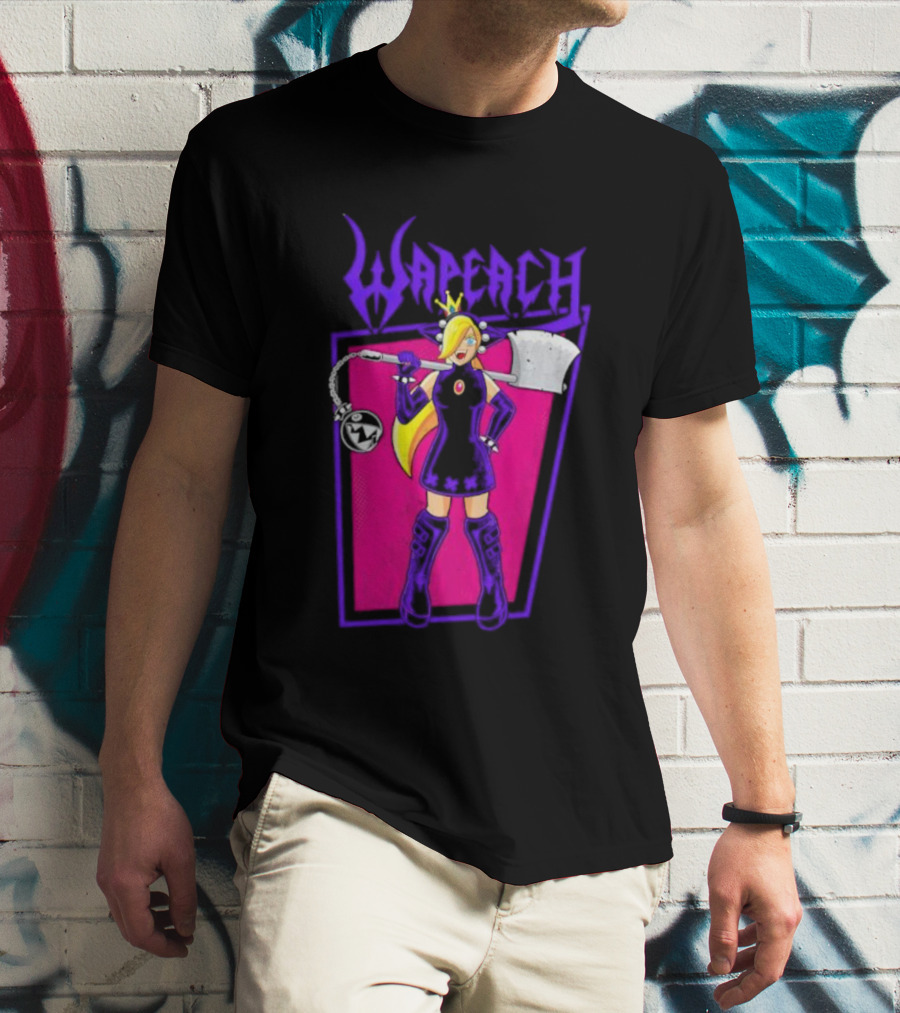 Wah Princess Wapeach Axe Mace Medieval Fantasy Warrior Princess T-Shirt