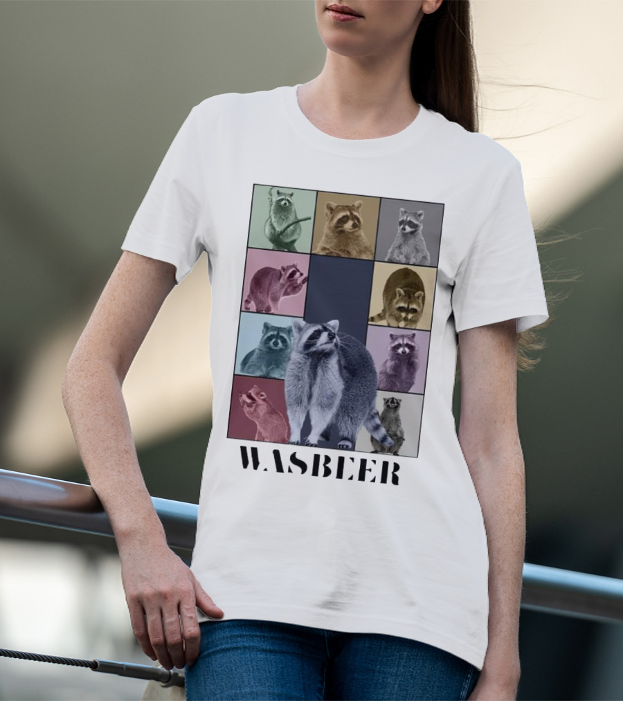 Wasbeer Raccoon Collage The Eras Tour T-Shirt