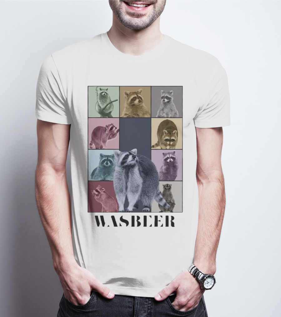 Wasbeer Raccoon Collage The Eras Tour T-Shirt