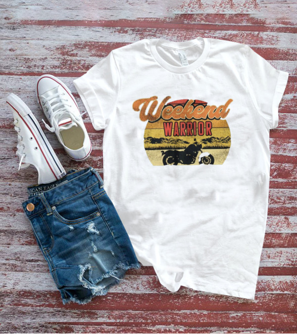 Weekend Warrior Motorbike Vintage Adventure T-Shirt