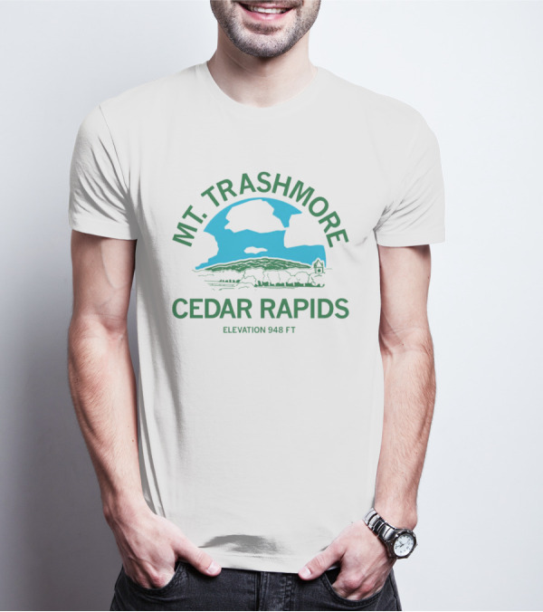 MT Trashmore Cedar Rapids Elevation 948 FT Scenic T-Shirt