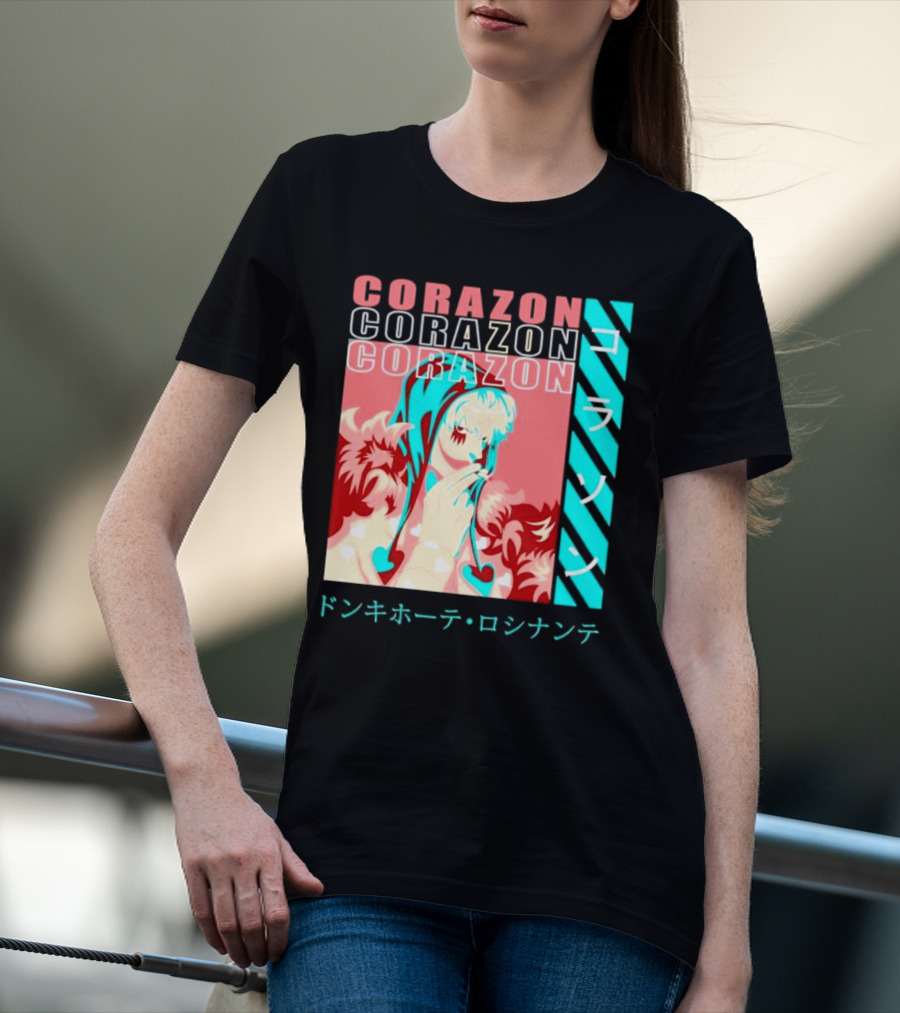Corazon Donquixote Rosinante One Piece Manga Character T-Shirt